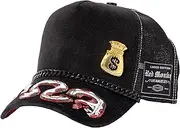 [Red Monkey Designs] Red Monkey Money Bag Glory Black RM1522 New Limited Edition Trucker Snapback Hat Cap, Black, One Size