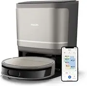 Philips 9000 Series Robot Vacuum and Wash - Ultra-Strong Suction, Fresh Water Mopping, All-in-One Station, Obstacle Detection, Control via App (XU9100/10)