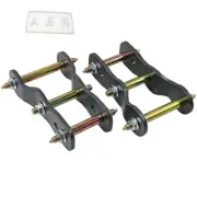2" Rear Extended Lift Up Greasable Shackles For Mitsubishi Triton MQ MR 2015-24
