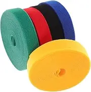 UTHCLO 5 Pack Rug Tapes Slip Black Carpet Marking Strips for Classroom Nylon Tape Hook Loop Fasteners Easy to Apply