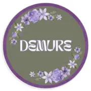 Demure - 25 Pack Circle Stickers 3 Inch - Mindful Elegant Cutesey Classy