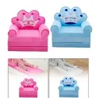 Kids Couch Fold Out for Girls Boys Comfortable 2 in 1 Toddler Chair Folding for