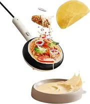 Bear Electric Crepe Maker, Portable Crepe Maker with 16cm Non-Stick Dipping Plate, One-Button Switch, for Pancake, Blintz, Chapati, Tortilla, Dessert Treat, Easy to Clean