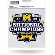 Michigan Wolverines 2023-24 CFP National Champions Small Static Cling
