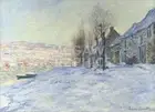 Lavacourt Under Snow 1878, Claude Oscar Monet, Wall Decor Art Print11" x 14"2602