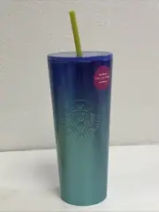 Starbucks HAWAII COLLECTION Blue Ombre Turtle Stainless 24oz Tumbler COLD DRINK