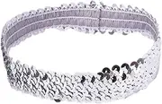 Sequin Headband - Elastic Women's Fashion Hair Bands | Elastic Bling Headbands Hair Accessories for Women Girls