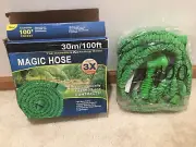 100 ft Expandable Garden Hose Super-Strength High Magic Water Hose w/Nozzle NEW