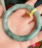 Dark Green Jade /jadeite Bangle 59/60 Mm Grade A