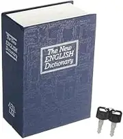 Home Storage Safe Dictionary Book Bank Money Jewellery Hidden Secret Security Locker Storage Valuables(18cm Blue w keys)