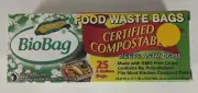 BioBag Food Waste Bags~3 gallon~25 pk~Certified Compostable NEW