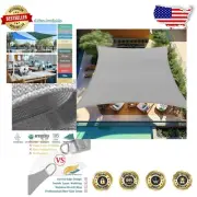 Luxurious 10'x15' Sun Shade Sail with Durable Design - Light Grey Elegance