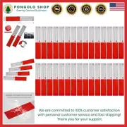 High-Visibility DOT-C2 Reflective Tape 2" x 12" - 30 Pack for Safety Enhancement