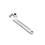 Chrome Vanadium Adjustable C Spanner Hook Wrench Tool Round Head 19-51 mm