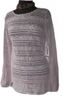 Jessica Simpson maternity Top Blouse Lace pullover Stretch Mauve Pink Large NEW