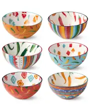 Certified International Caliente Set of 6 All Purpose Bowls
