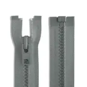 YKK Dark Grey 578 Molded Plastic Reversible Jacket Zipper**50 Pack - Length 11"