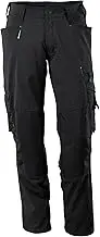 Mascot 17179-311-09-76C50 Rhodos Trousers with Kneepad Pockets, Black, 76C50