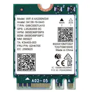 Intel AX200 WiFi 6 + Bluetooth 5.0 Internal M.2 Wireless Adapter AX200NGW - [SEVOEM5W001]