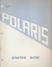 1971 POLARIS SNOWMOBILE ENGINE 294,335,398,432,488 PARTS BOOK MANUAL (888)