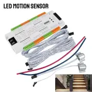 Stair Light Controller Kit Automatic DC 12V 24V LED Motion Sensor 32 Channels