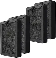PUREBURG LV-H128-RF Replacement True HEPA Filter Compatible with LEVOIT LV-H128 Air Purifier,H13 4-Stage Filtration Activated Carbon,2-Pack(4 Filters)