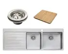 Oliveri SN1012 Sonetto 1 and 3/4 Bowl Left Hand Drainer Topmount Sink