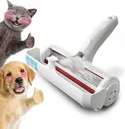 Pet Hair Remover - Lint Roller for Cat & Dog Hair - Reusable Roller with Self-Cleaning Base for Couch, Furniture, Carpet & Car Seats - Upgraded Animal Fur Removal Tool