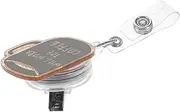 Angoily Portable Retractable Badge Holder with Alligator Clip Lightweight Id Card Holder for Nurses Teachers and Employees Practical Convenient Access for Business and Name Cards