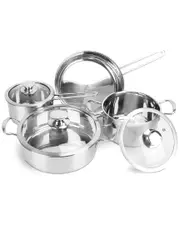 Fresh Fab Finds Induction 5pc Stainless Steel Cookware Set