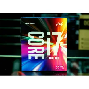 【全新正品保固3年】 Intel Core i7 6700K 四核心 原廠盒裝 腳位FCLGA1151