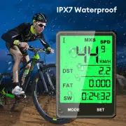 Wired Bike Bicycle Computer Waterproof LCD Digital Speedometer Odometer Speedo