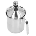 A 800ML Manual Milk Frother Double Layer Stainless Steel Hand Pump Milk Foamer