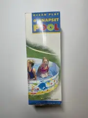 New Vintage 6' Intex The Wet Set Snapset Kiddie Pool 6’ x 15” Whales Ocean Play