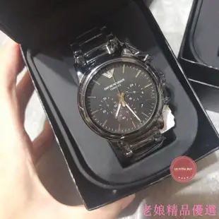 ARMANI 阿曼尼 AR1507 AR1410 男款黑色陶瓷手錶