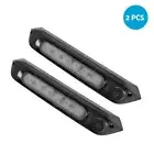 2x287mm DUAL LED BUG LIGHT 12V AWNING LIGHT AMBER/WHITE LIGHTS WITH SWITCH BLACK