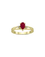 Gem Spark 14K 0.48 ct. tw. Diamond & Ruby Ring