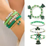 Patrick Day Bead Bracelets Friendship Bracelets Multilayer Beaded Bracelets