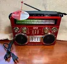 QFX 3 Band Radio FM, AM, Shortwave Radio - Bluetooth + Flashlight R-333BT RD