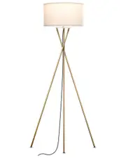BRIGHTECH Jaxon Brass LED Tripod Floor Lamp