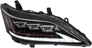 Headlight Assembly Compatible with LEXUS ES 2006-2012 LED DRL LED Dual Beam Lens LED Sequential Turn Signal