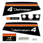 Fits Johnson 1975 4hp Outboard Decal Kit - Decal Reproductions in Stock!