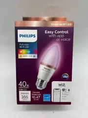 Philips 40-Watt Smart Wi-Fi LED Color Changing Light Bulb Powered by WiZ (1-pk)