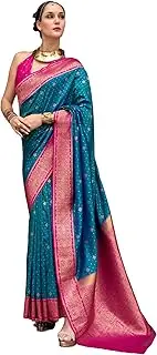 [FASHION BAZAR 365] Traditional Women's Pure Soft Silk Fabric Casual Office Wear Saree 12045, 5