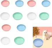 Changyeah Whiskers Tired Cat Bowl,12 PCS Cat Food Plate, Wide and Small Shall...