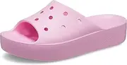 [Crocs] Women's Classic Platform Slide, Flamingo, US 4