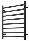 Matte Black Heated Towel Rail rack Square AU standard 1000*850mm wide 8bar Timer