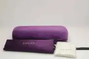 Gucci Sunglasses Eyeglasses Case Purple Velvet Clamshell Eyewear Case, new