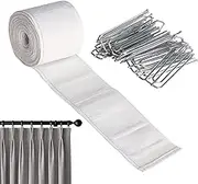 Pinch Pleat Tape, Pleater Hooks Pinch Curtains Cloth Heading, Drape Accessories for Stylish Home Projects for Bedroom, Home Enhancement