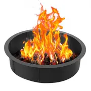 VEVOR Fire Pit Ring Round 45 Inch Outer Steel Liner DIY Campfire Ring Firepit